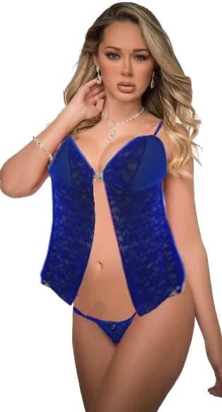 Lace Front Open Front BabyDoll Lingerie