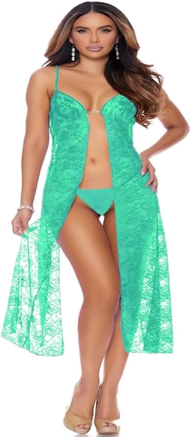 BabyDoll Long Open Front and Back Lingerie