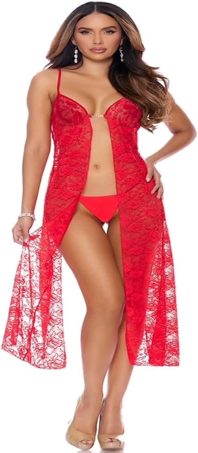 BabyDoll Long Open Front and Back Lingerie