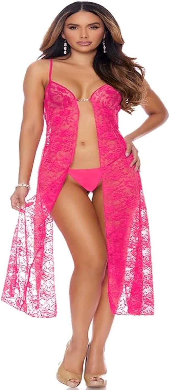 BabyDoll Long Open Front and Back Lingerie