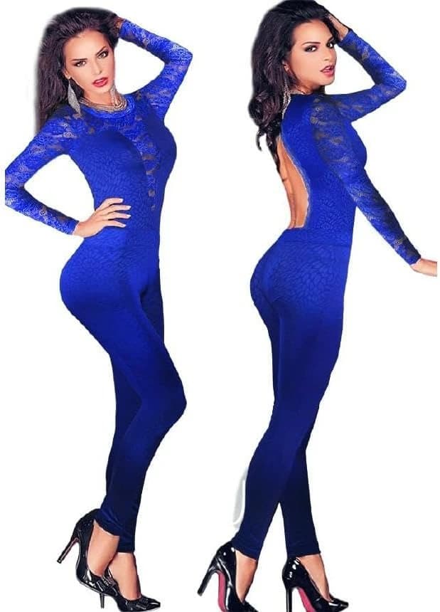 Open Back Lingerie Jumpsuit