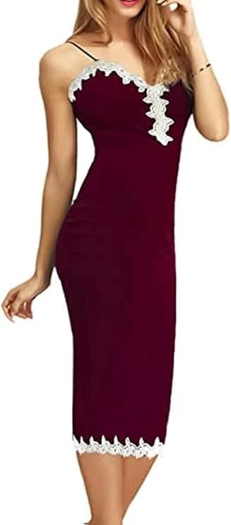 Women's Dress with White Splint