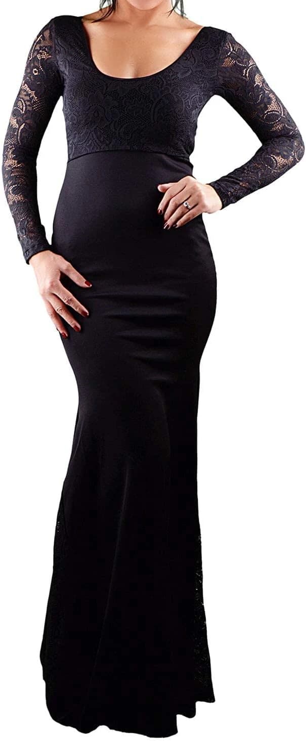 Fg Mixed Materials Special Occasion Dress For Women