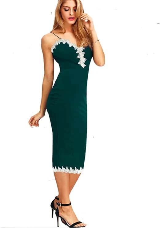 Women's Off Shoulder Dress with White Splint