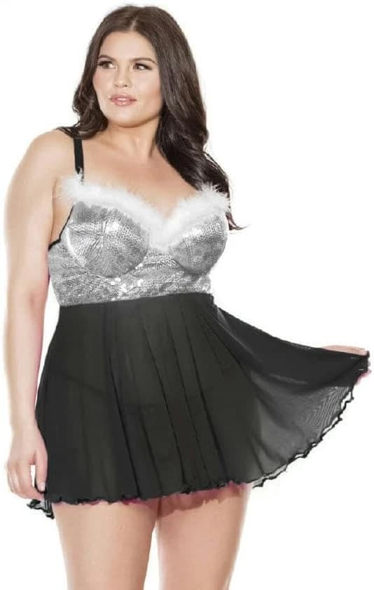 Sequin Babydoll Lingerie