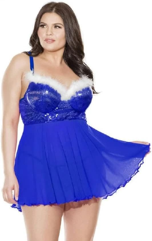 Sequin Babydoll Lingerie