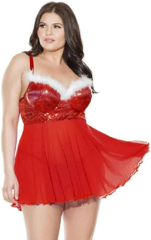 Sequin Babydoll Lingerie