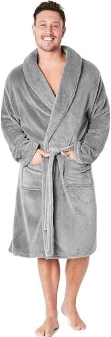 Men’s Polar Fleece Velvet Robe