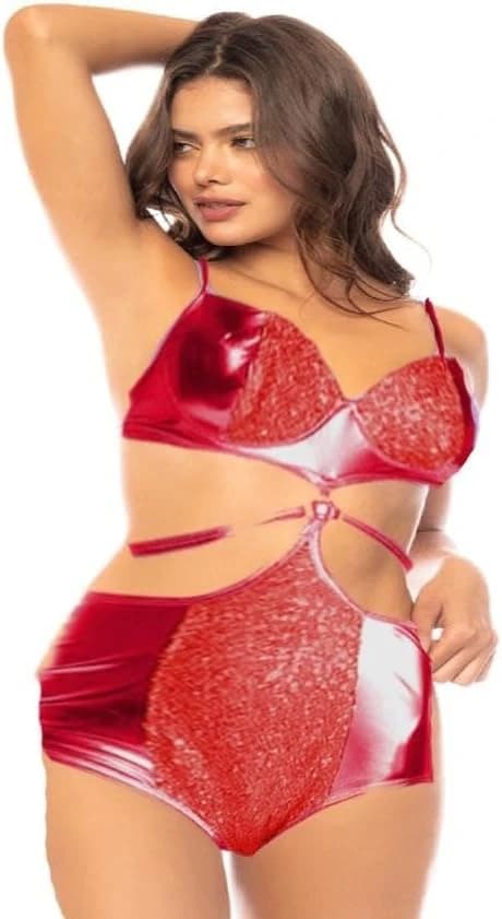 Red Leather Lingerie Tides