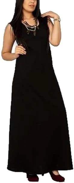 Black Sleeveless Maxi Dress
