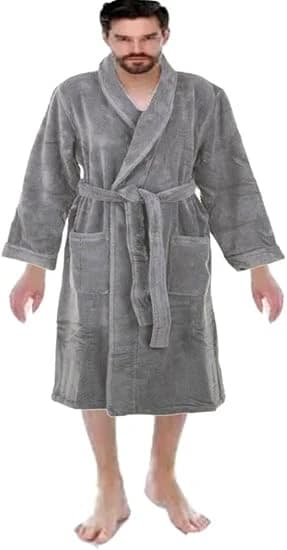 Men's Short Fur Robe