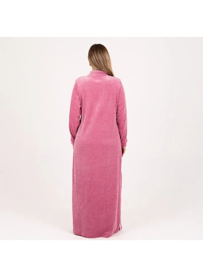 ZECOTEX Sporty Velvet Winter Jalabiya with Long Zip