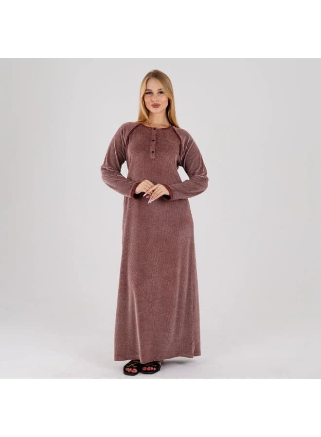 Cozy Soft Winter Loungewear Maxi Galabeya