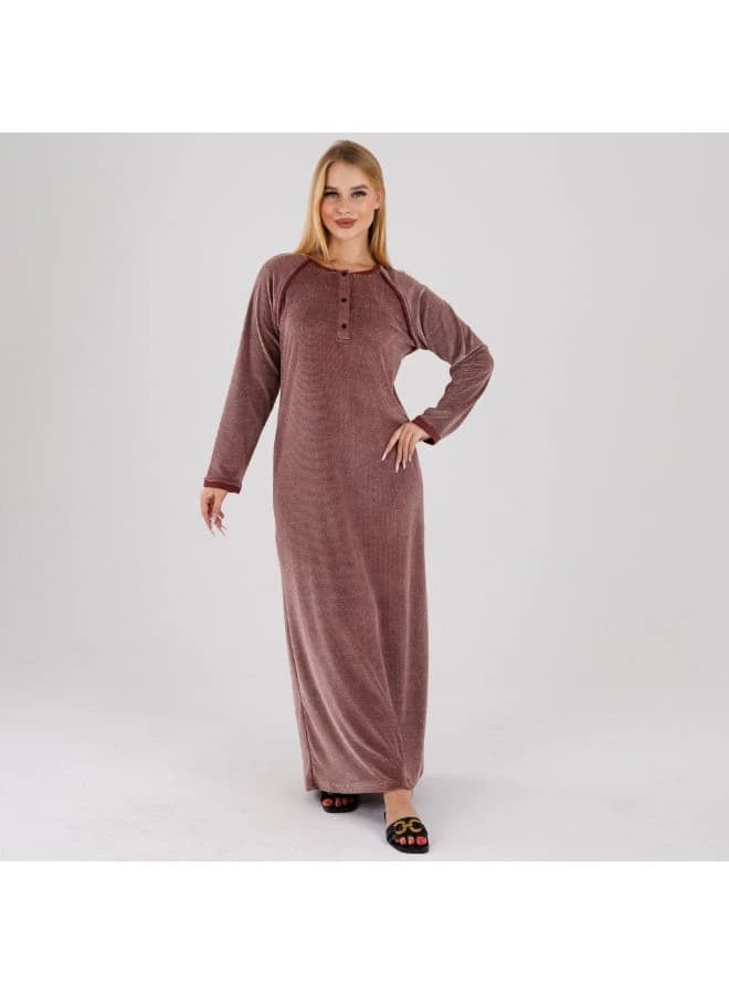 Cozy Soft Winter Loungewear Maxi Galabeya