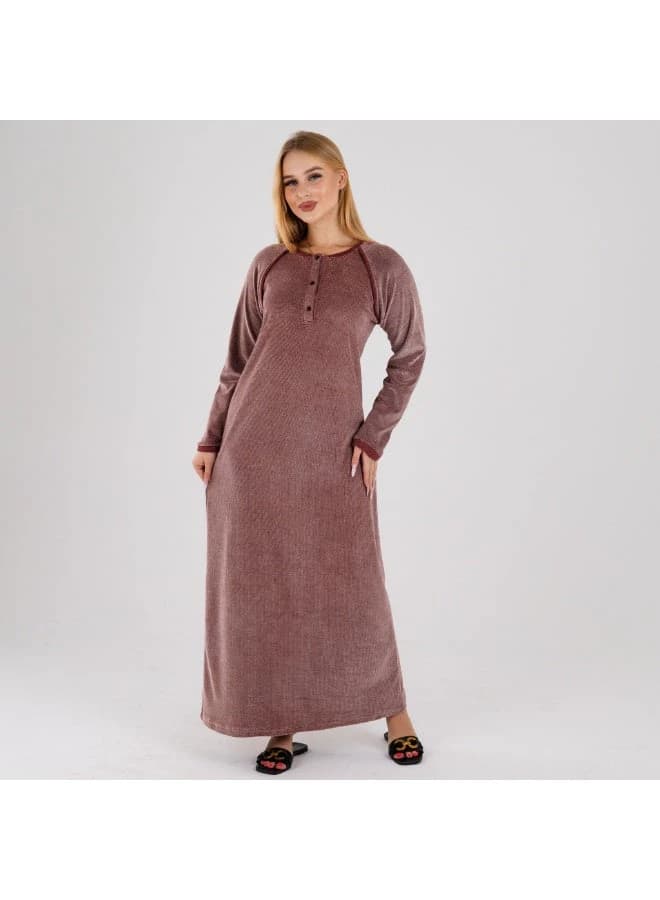 Cozy Soft Winter Loungewear Maxi Galabeya