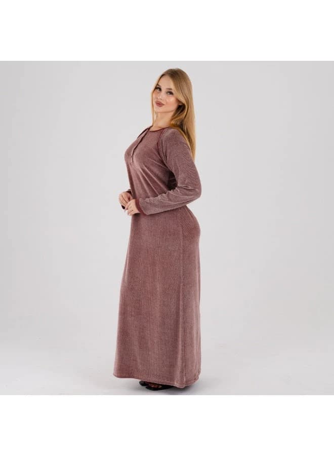 Cozy Soft Winter Loungewear Maxi Galabeya