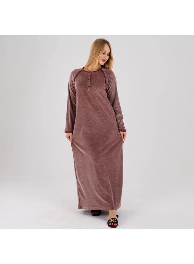 Cozy Soft Winter Loungewear Maxi Galabeya