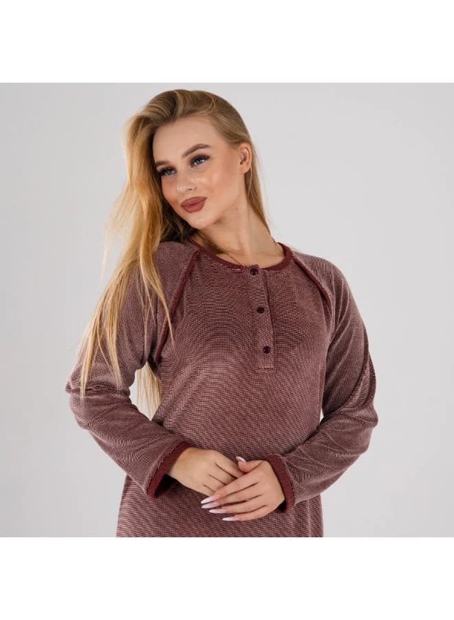 Cozy Soft Winter Loungewear Maxi Galabeya