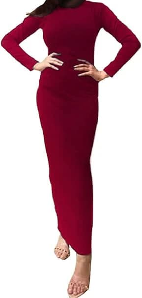 Women's Wine Long Dress