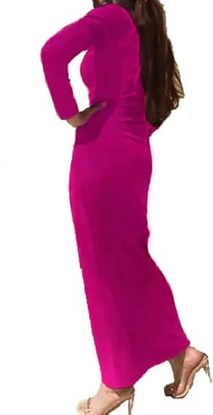 Women's Long Fuchsia Dress