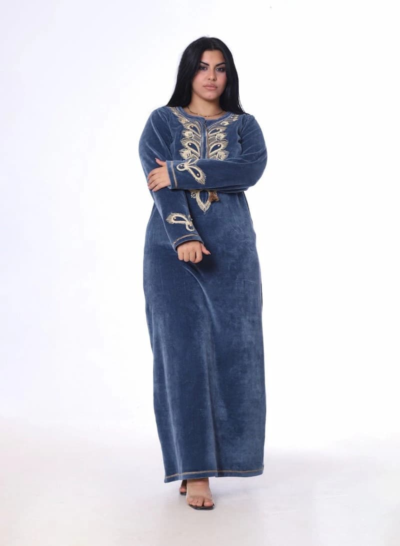 ZECOTEX Embroidered Winter Nightgown