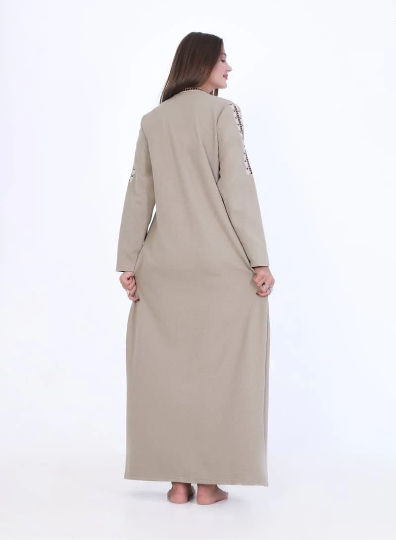ZECOTEX Embroidered Winter Nightgown