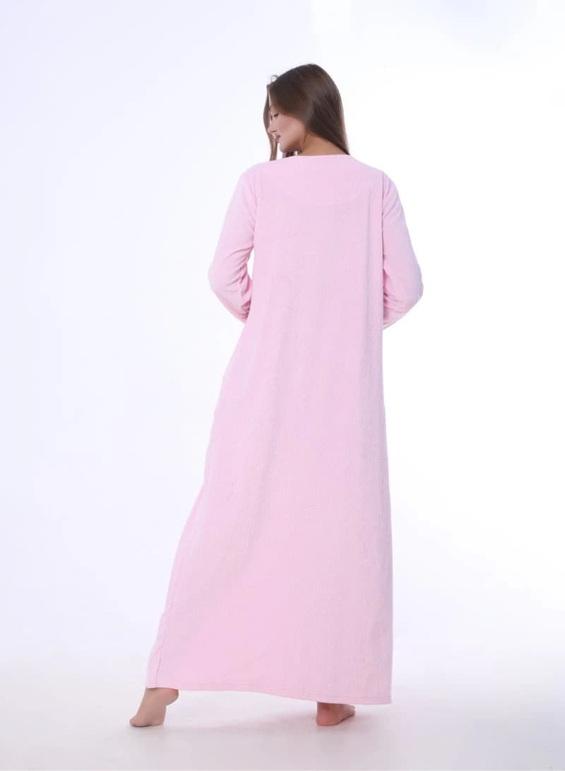 ZECOTEX Embroidered Winter Nightgown