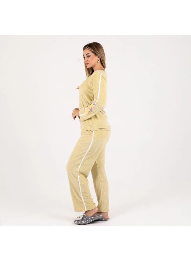 ZECOTEX Embroidered Winter Pajama & Loungewear Set