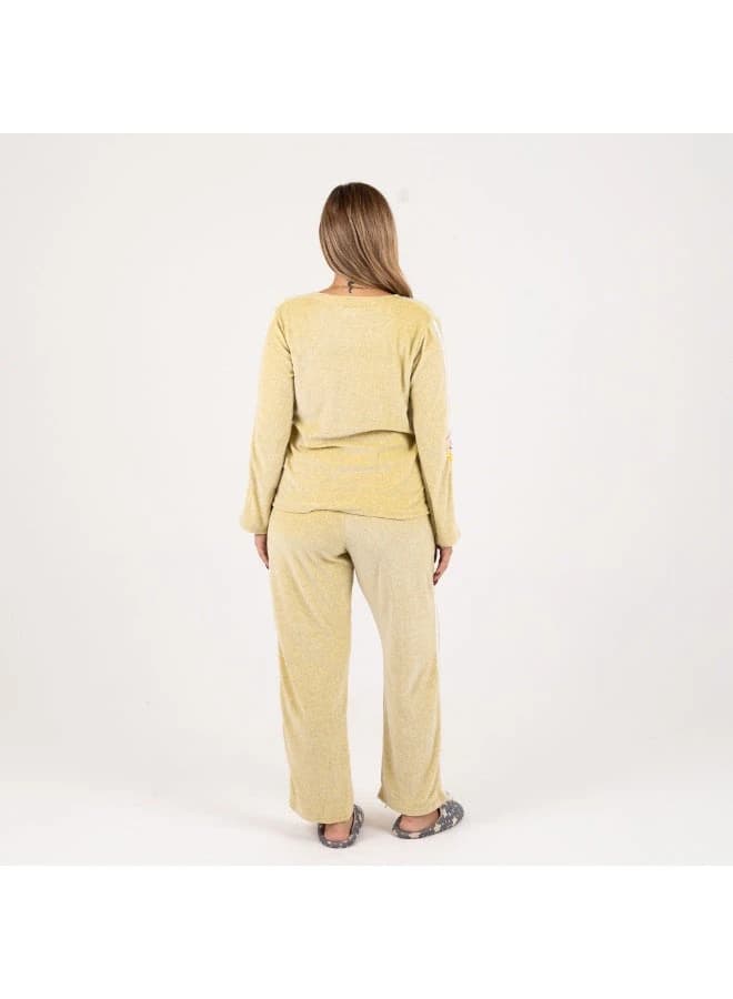 ZECOTEX Embroidered Winter Pajama & Loungewear Set