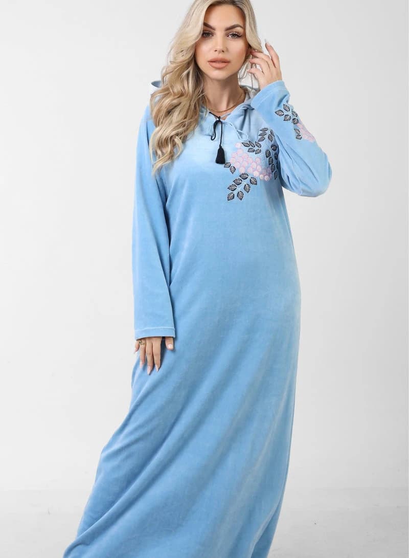 ZECOTEX Embroidered Winter Nightgown