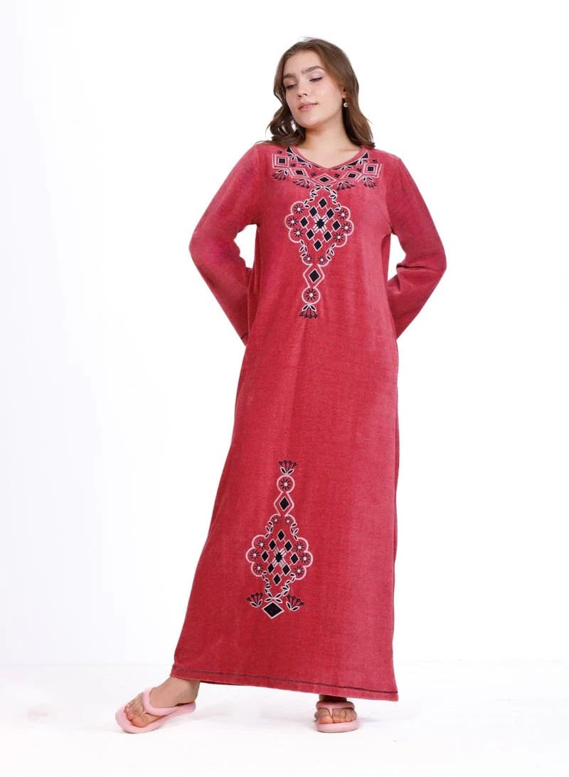 Women's Special Nightgown 8005 – Long Warm Cotton Nightdress
