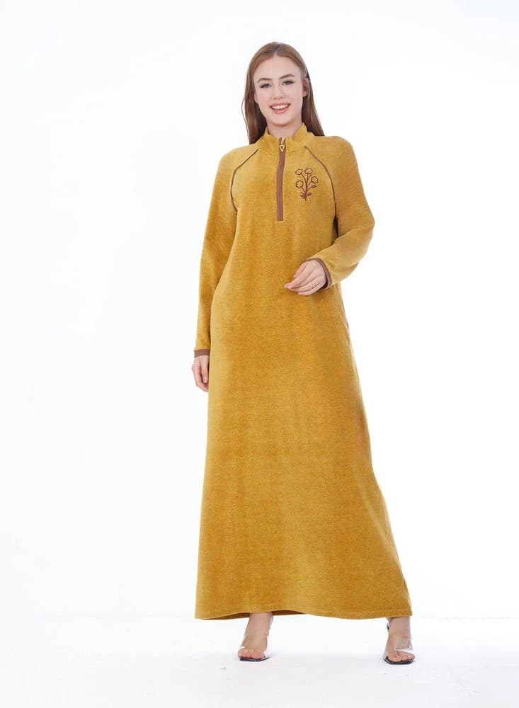 Women's Stunning Embroidered Cotton Nightgown – Long Comfortable Nightdress