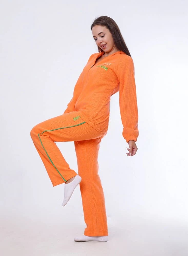 Women's Distinctive Winter Pajamas 8047 – Warm Cotton Fleece Set
