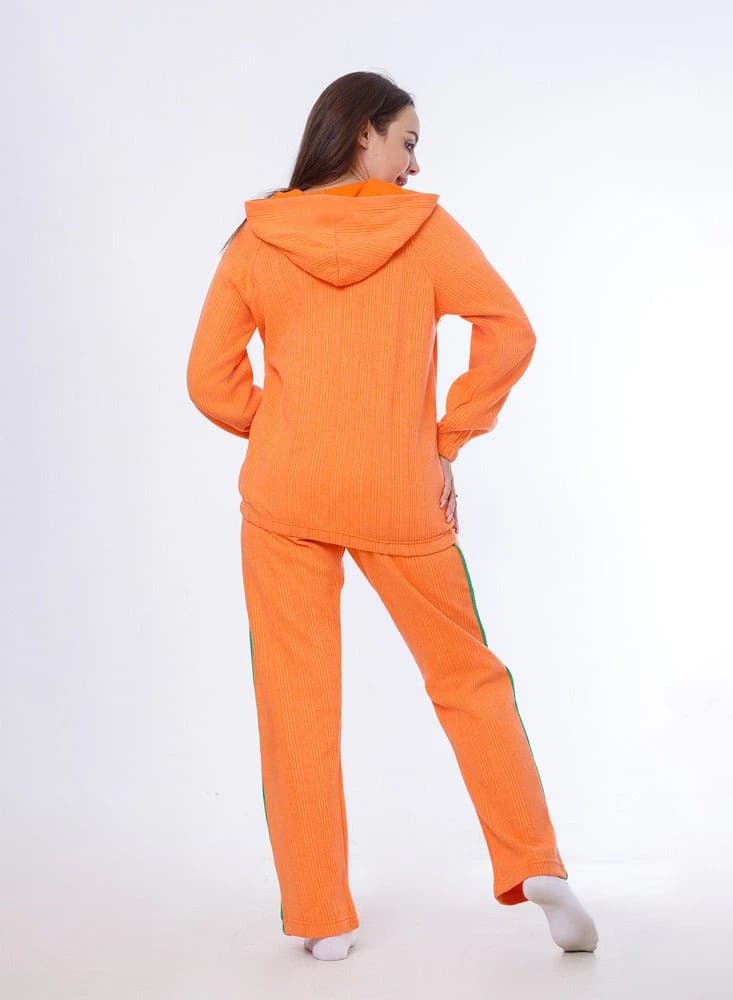 Women's Distinctive Winter Pajamas 8047 – Warm Cotton Fleece Set