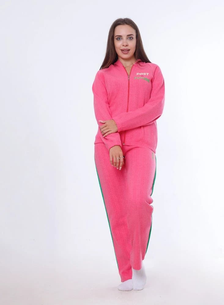 Women's Distinctive Winter Pajamas 8047 – Warm Cotton Fleece Set