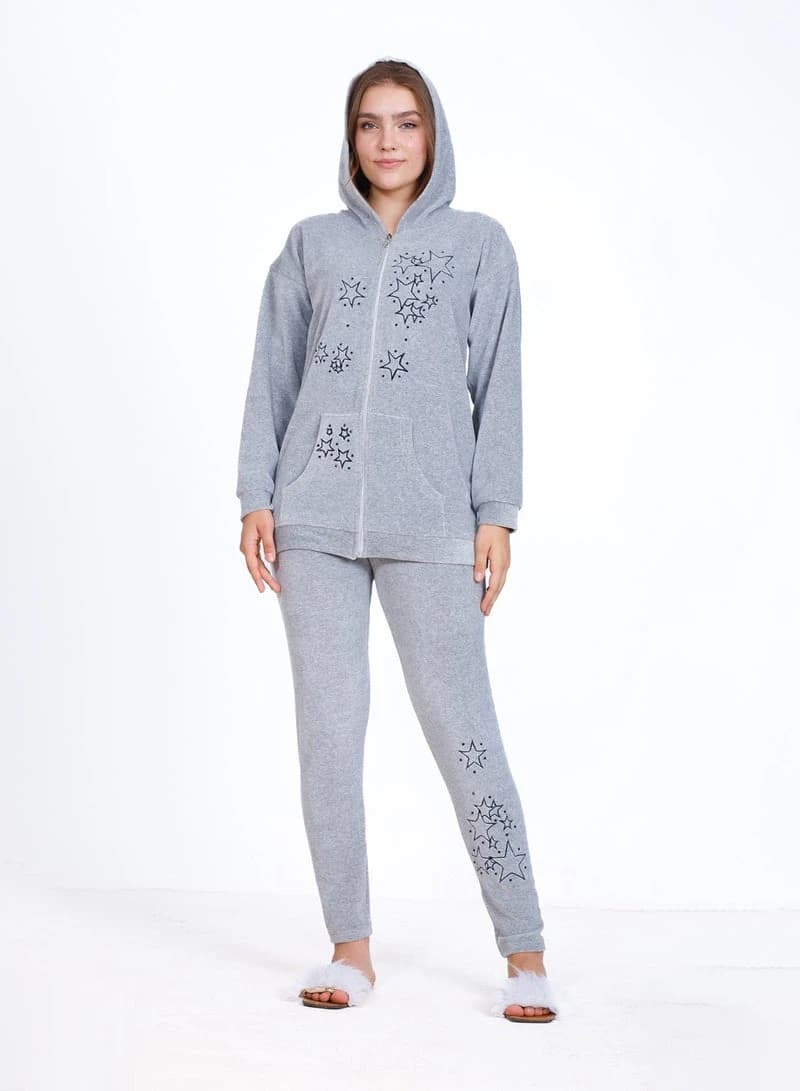 Women's Distinctive Winter Pajamas 8042 – Warm Winter Pajama Set