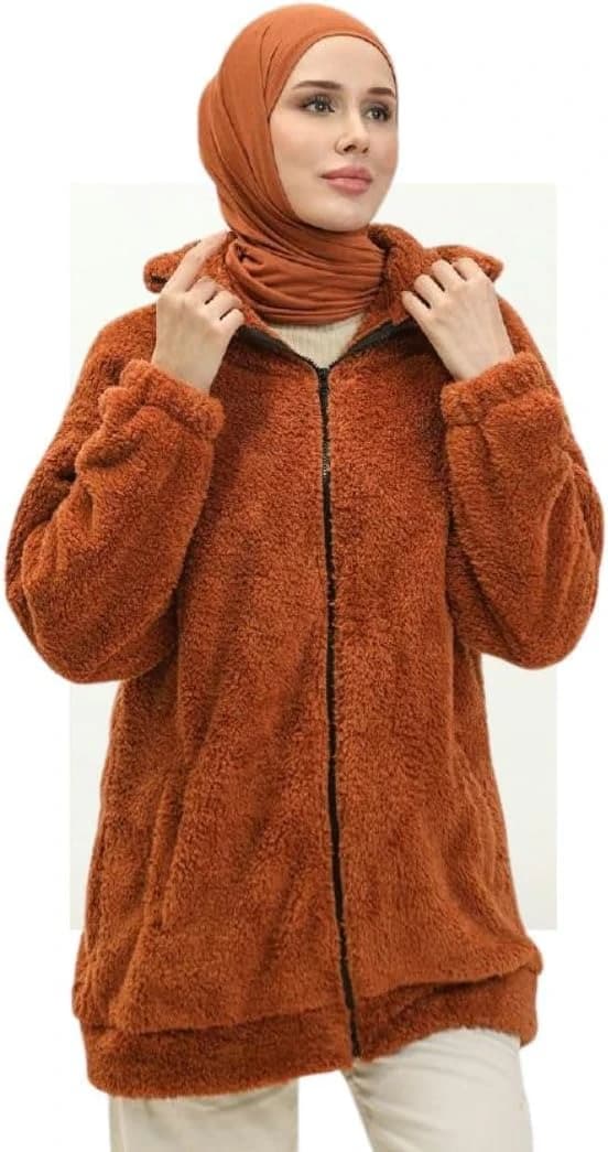 Women’s Fur Zip Hoodie Jacket