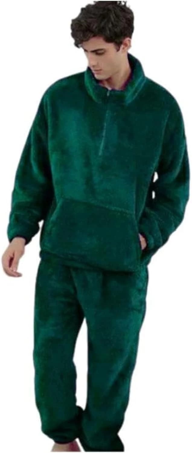 Mens Fur Pajama 2 Piece