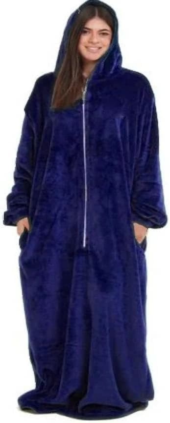 "Fleece Thobe with Pockets and Belt for Men and Women