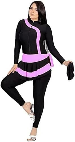 Legit Rose One-Piece Hoodie with Front Zipper & Waist Pocket