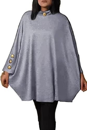 Women Batwing Cotton Sweatshirt – Gray