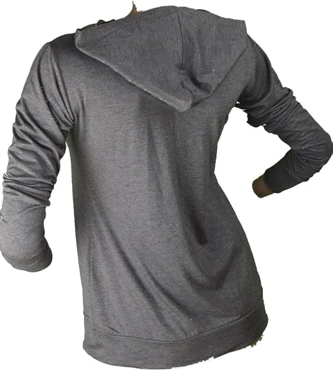 Women Cotton Hoodie – Grey