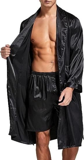 "Men's Velvet Home Robe" 