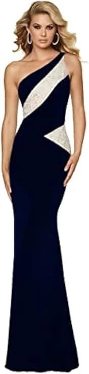 Women’s Off Shoulder Lace Long Dress – White