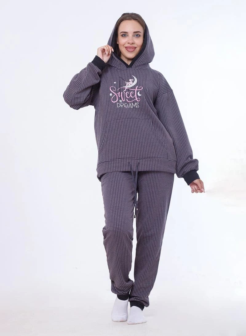 Women's Distinctive Winter Pajama 8049 – Warm Winter Pajama Set