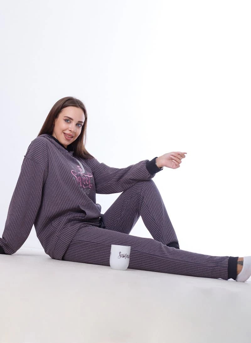 Women's Distinctive Winter Pajama 8049 – Warm Winter Pajama Set