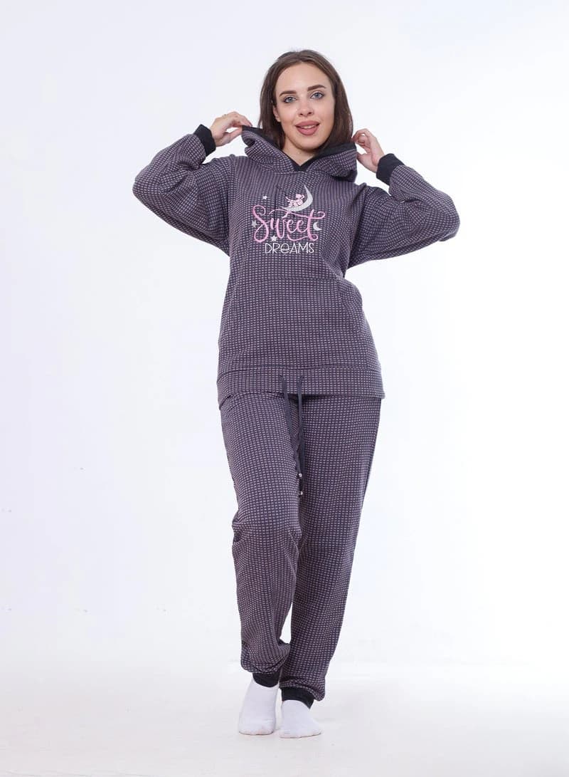 Women's Distinctive Winter Pajama 8049 – Warm Winter Pajama Set