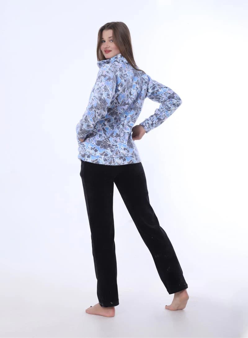 Women's Colorful Foulard Pajamas – Printed Foulard Top & Pants