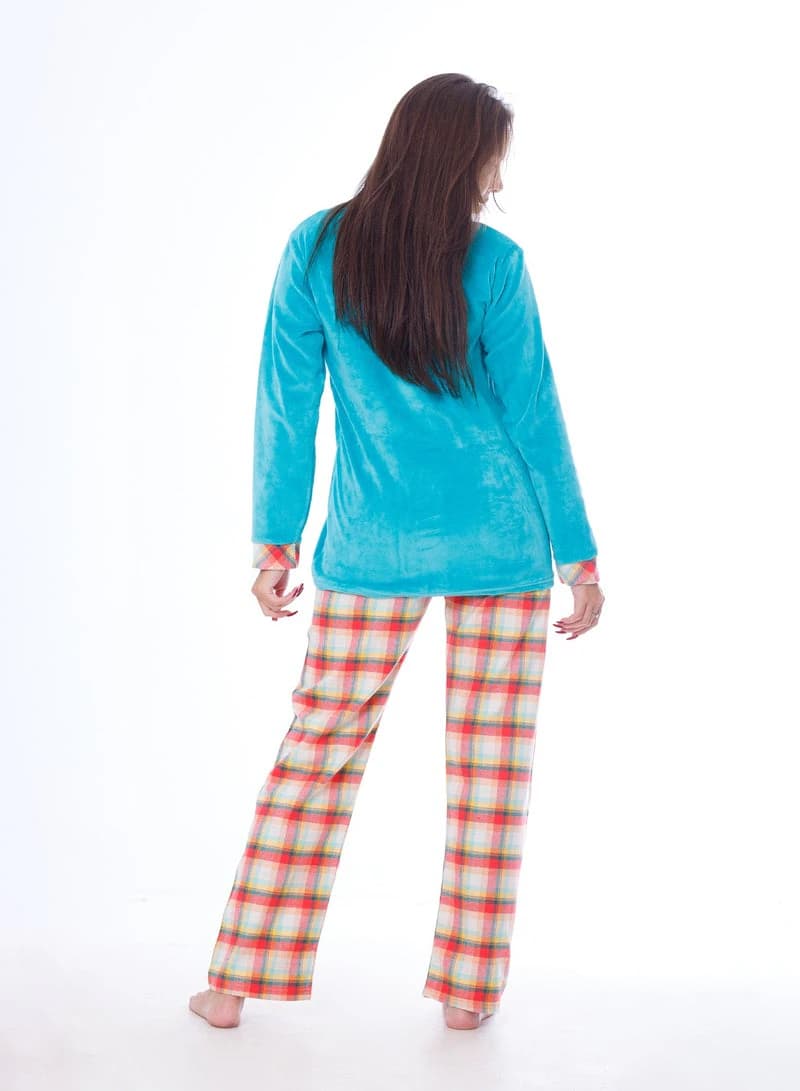 Women's Winter Pajamas – Cozy Long Sleeve Top & Full‑Length Pants