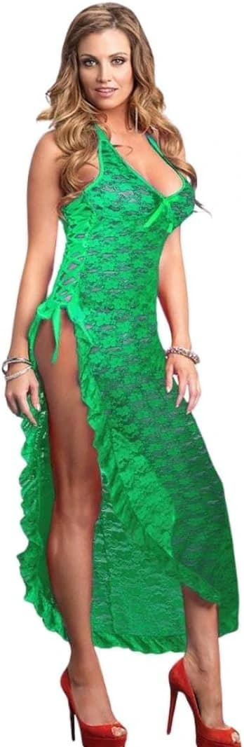 Lingerie Lace Side Open Nightgown